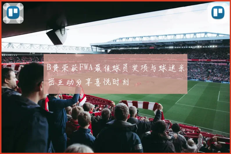 B费荣获FWA最佳球员奖项与球迷亲密互动分享喜悦时刻